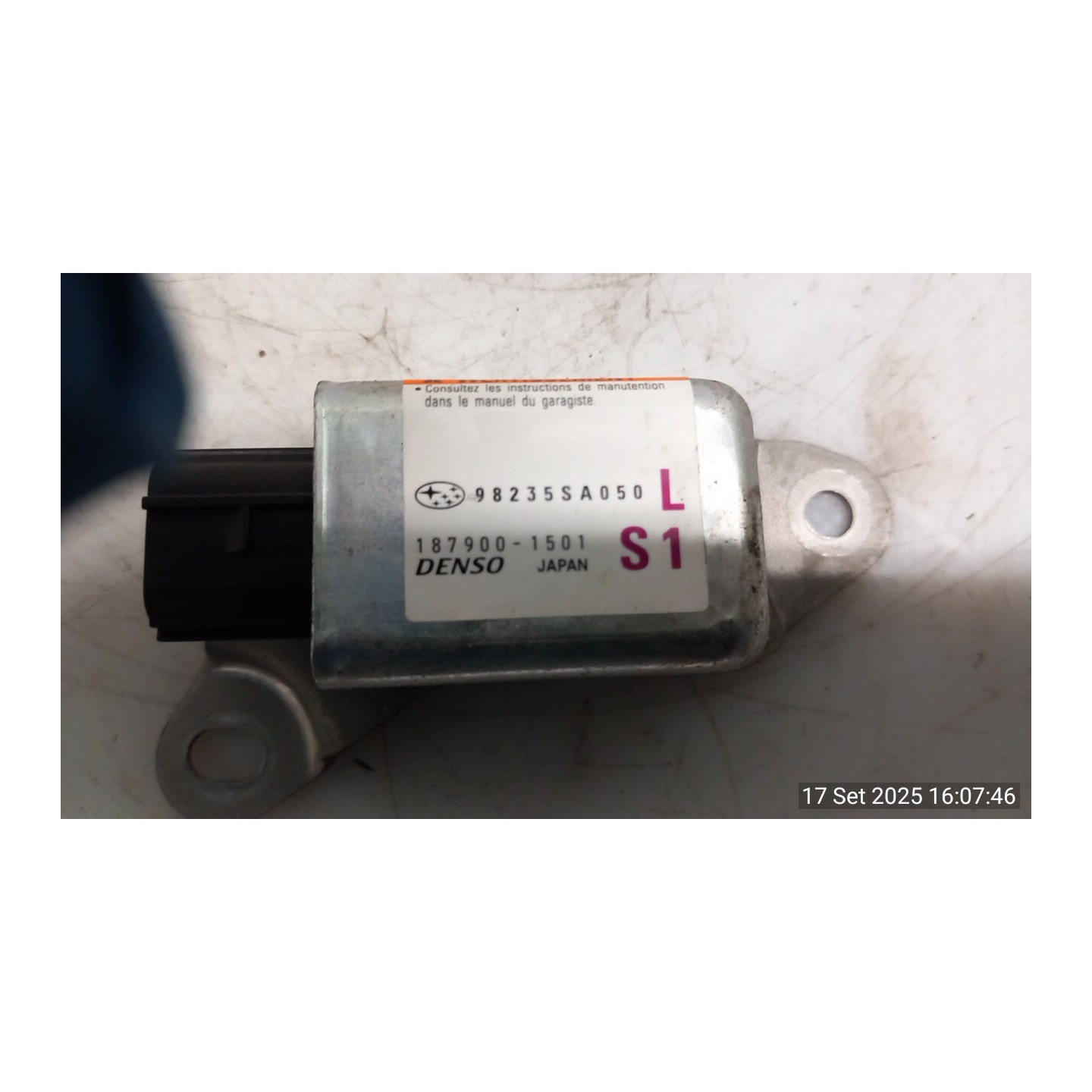 SENSORE AIRBAG LAT. SX. 068 SUBARU FORESTER 2A SERIE (10/02-04/08 EJ20 98235SA050