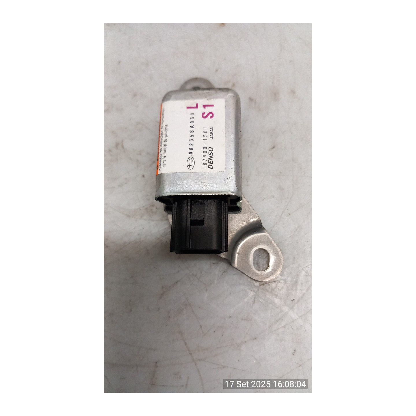 SENSORE AIRBAG LAT. SX. 068 SUBARU FORESTER 2A SERIE (10/02-04/08 EJ20 98235SA050