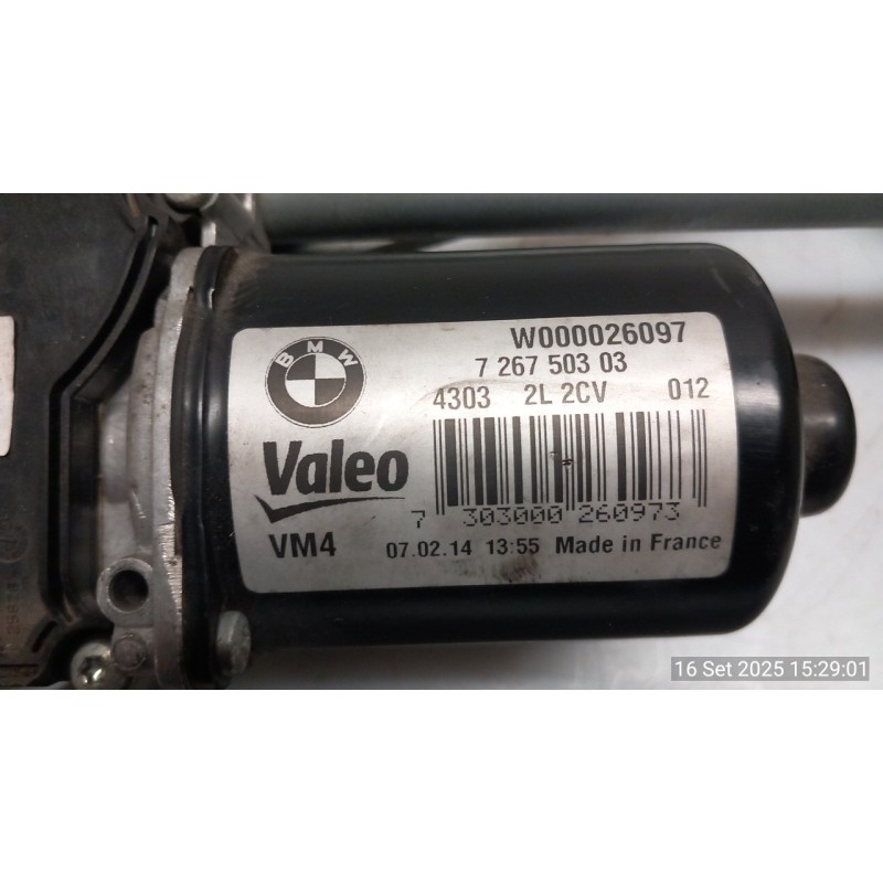 MECCANISMO TERGIPARABREZZA CON MOTORINO 119 BMW SERIE 1 (F20) 5P (06/11-03/15 N47D20C 61617239510