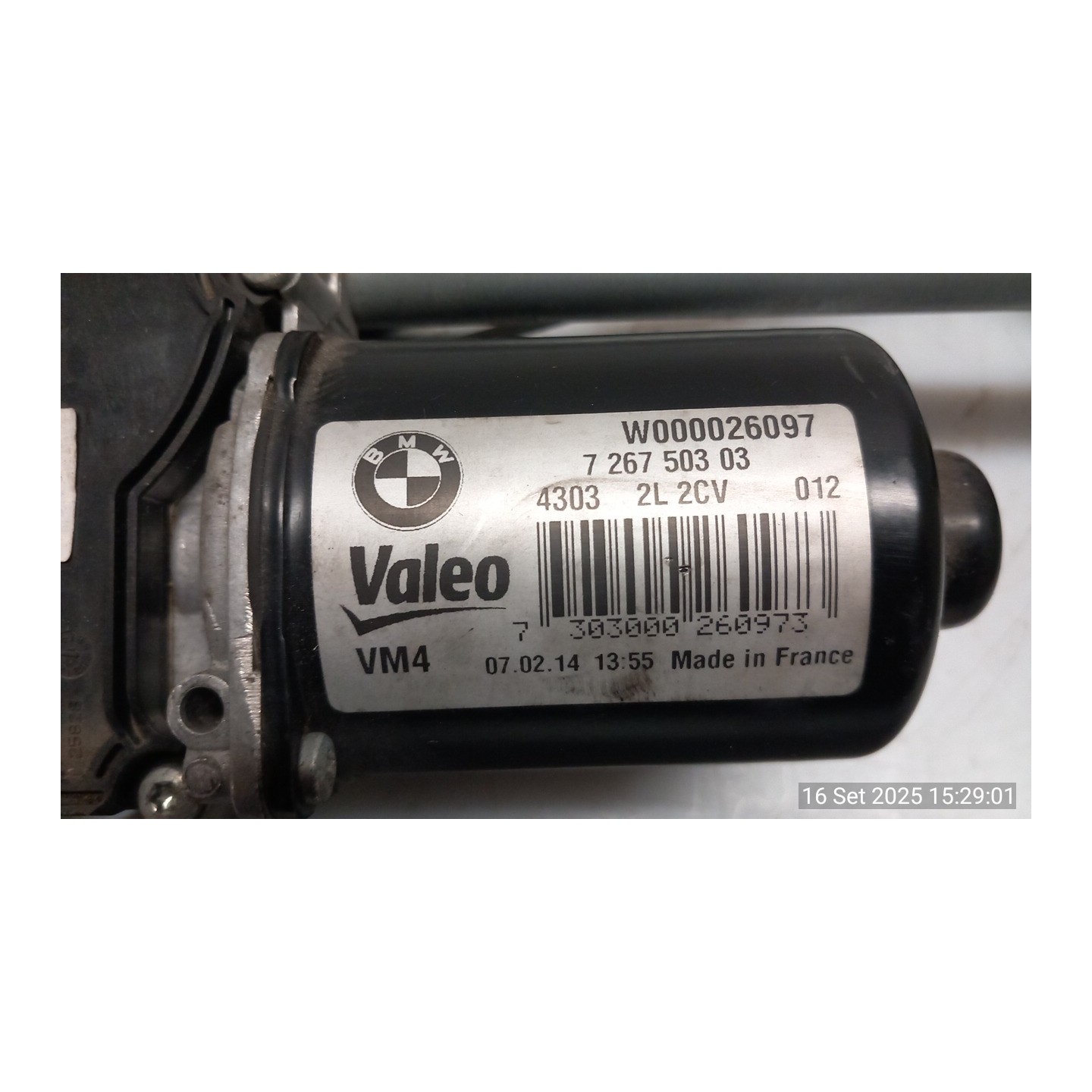 MECCANISMO TERGIPARABREZZA CON MOTORINO 119 BMW SERIE 1 (F20) 5P (06/11-03/15 N47D20C 61617239510