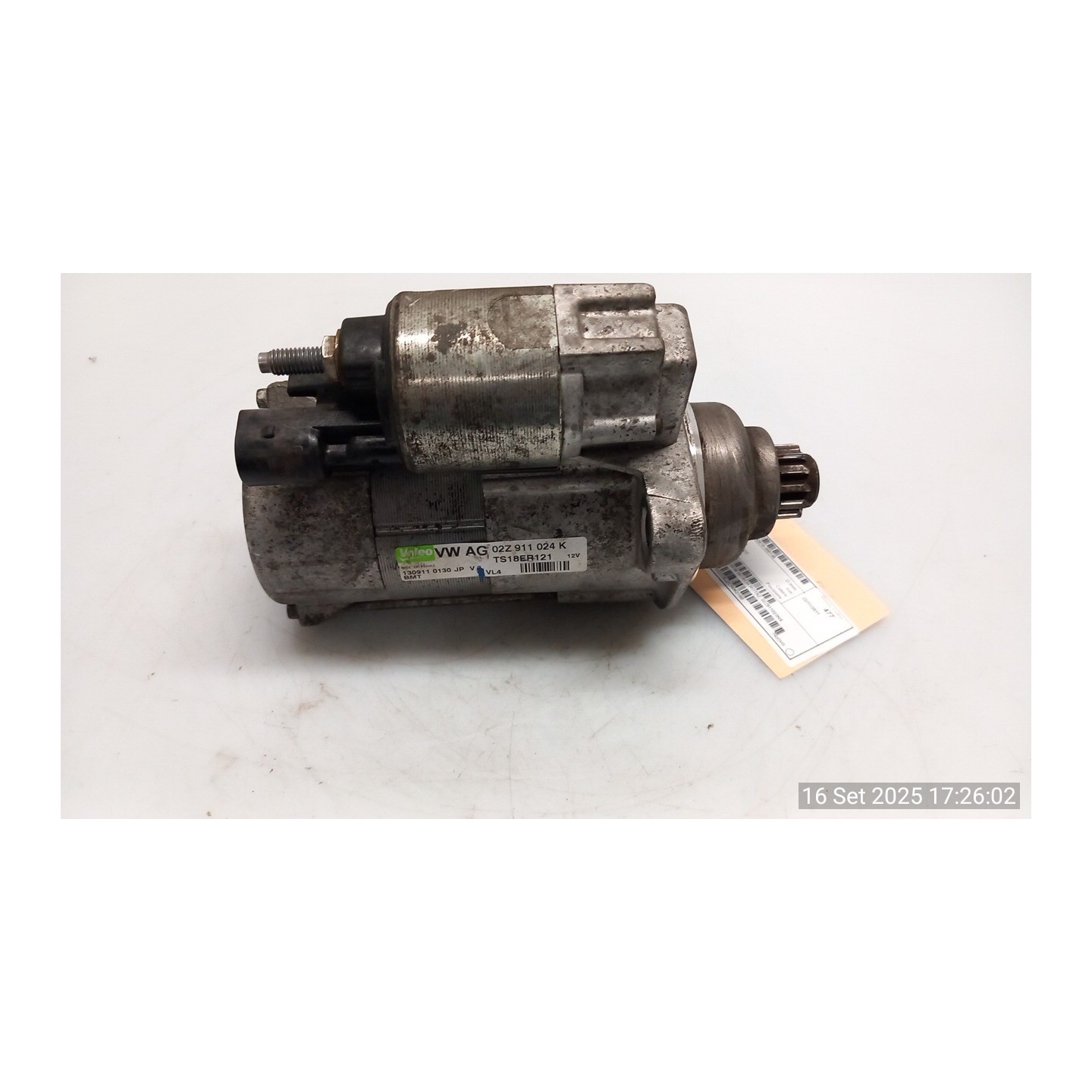 MOTORINO AVVIAMENTO 2,0KW BOSCH ROTAZ. 145 SEAT IBIZA (6J) (05/08-03/13) CFW 02Z911023NX