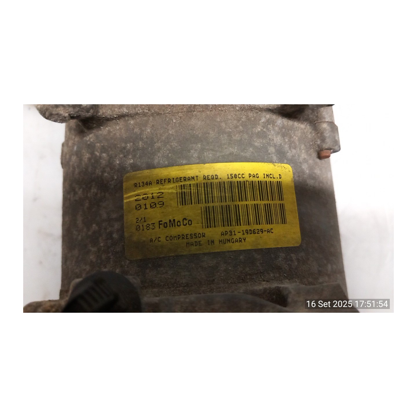 COMPRESSORE A/C 151 FORD FIESTA (CB1) (09/08-10/13) KVJA 1536196