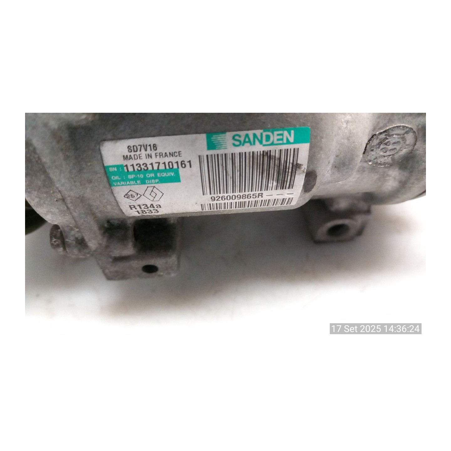 COMPRESSORE A/C DELPHI 004 NISSAN QASHQAI (J10E/JJ10E) (09/10-09 K9K 2763000Q1E