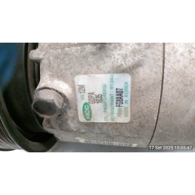 COMPRESSORE A/C 019 KIA SOUL 1A SERIE (03/09-03/14) G4FC 977012K001