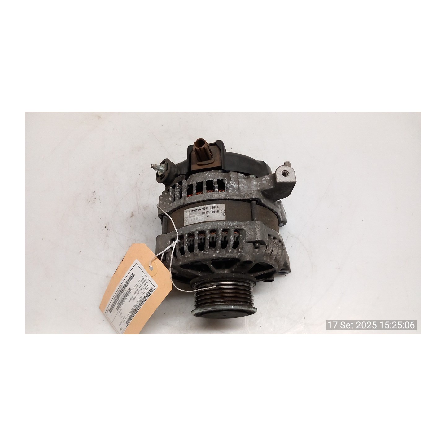 ALTERNATORE 038 TOYOTA YARIS (09/11-02/15) 1NDTV 270600N090