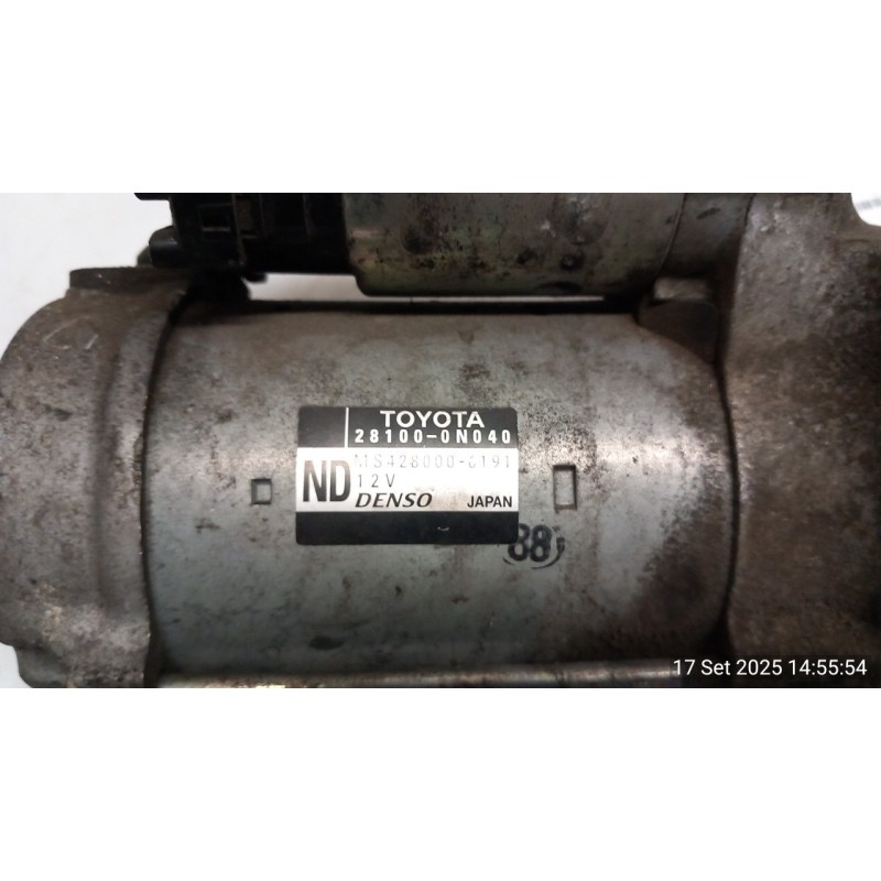 MOTORINO AVVIAMENTO 12V 1.6KW 039 TOYOTA YARIS (09/11-02/15) 1NDTV 281000N040