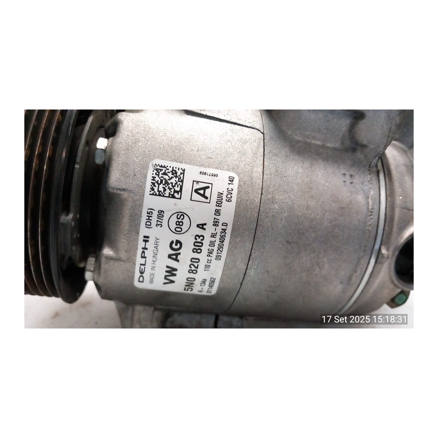 COMPRESSORE A/C 052 VOLKSWAGEN GOLF (5K/AJ) (09/08-) CAY 5N0820803C