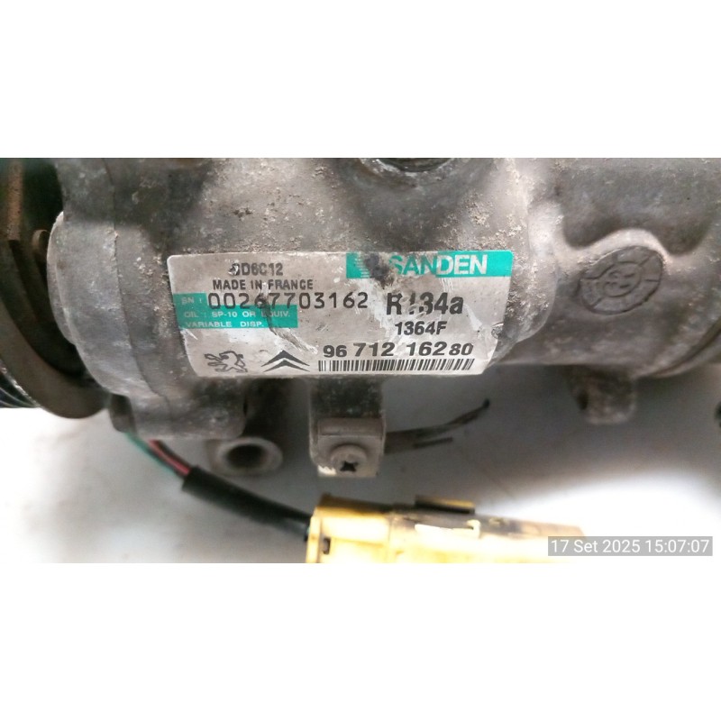 COMPRESSORE A/C 065 CITROEN C3 2A SERIE (A51) (09/09-06/13 9HP 9678656080