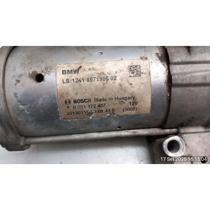 MOTORINO AVVIAMENTO 072 BMW SERIE 3 (F31) (07/12-) N47D20C 12418581097