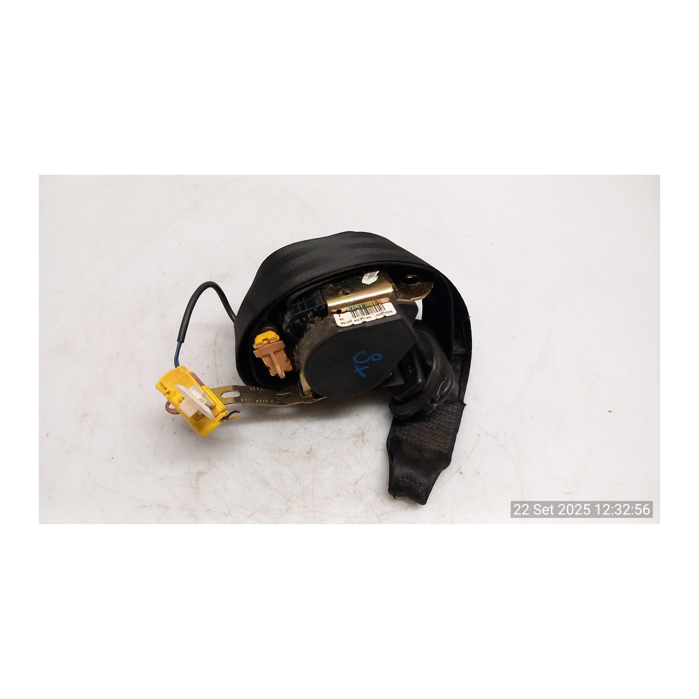 CINTURA DI SICUREZZA ANT. SX. 010 VOLKSWAGEN POLO (9N) (10/01-03/05) AMF 6Q3857705HRAA