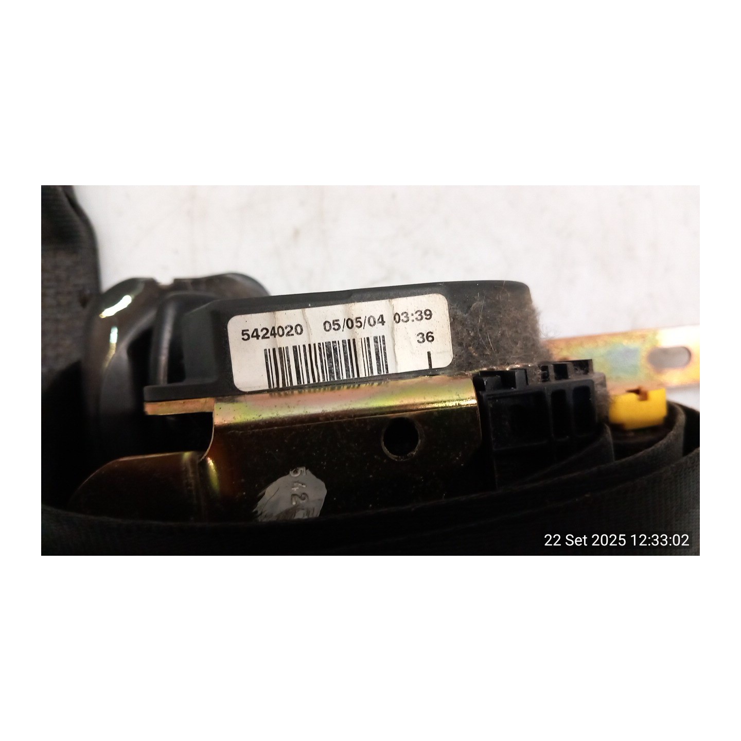 CINTURA DI SICUREZZA ANT. SX. 010 VOLKSWAGEN POLO (9N) (10/01-03/05) AMF 6Q3857705HRAA