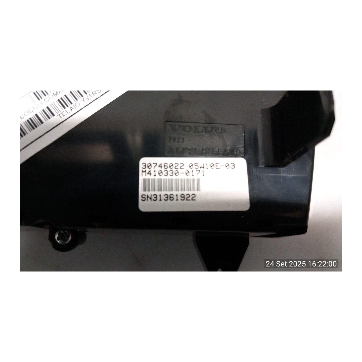 BLOCCO COMANDO CLIMATIZZAZIONE 034 VOLVO S60 (09/00-11/09) D5244T 30782690