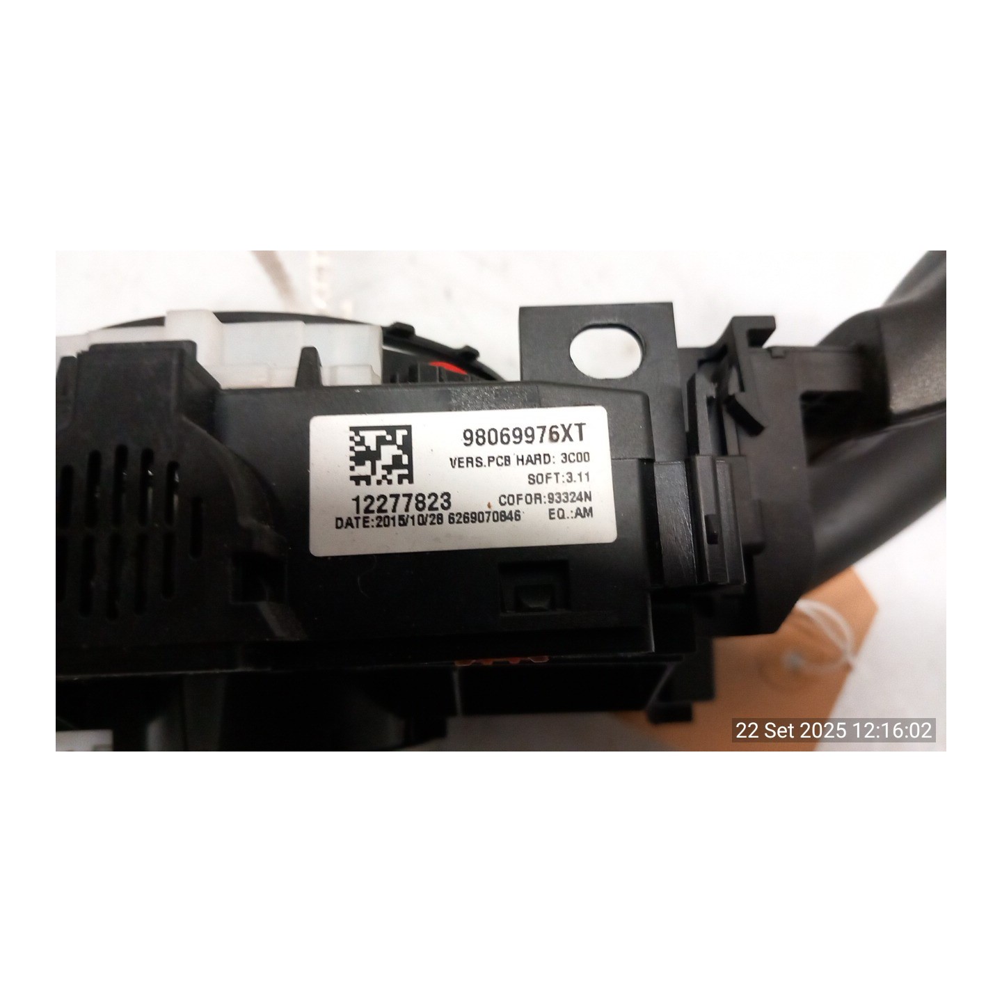 DEVIOGUIDASGANCIO 013 PEUGEOT 307 (07/05-07/08) NFU 6242A6