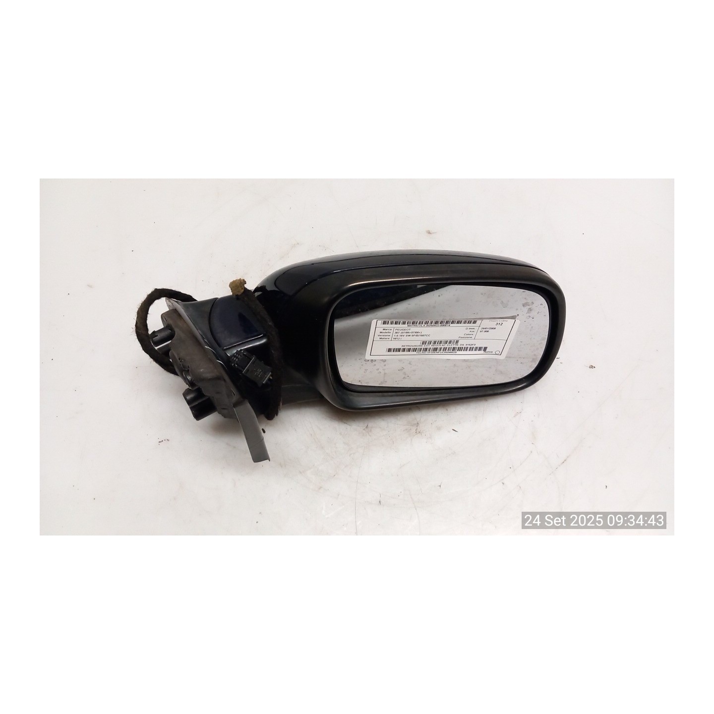RETROVISORE EST. REGOLAZ. ELETTR. DX. 014 PEUGEOT 307 (07/05-07/08) NFU 8153F3