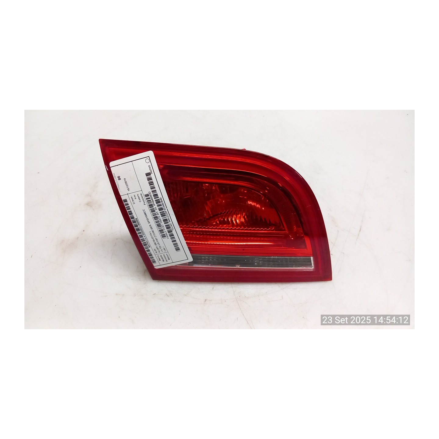 FANALE POST. PARTE INT. SX. 089 AUDI A3 (8P) (05/10-07/13) CAY 8P4945093D