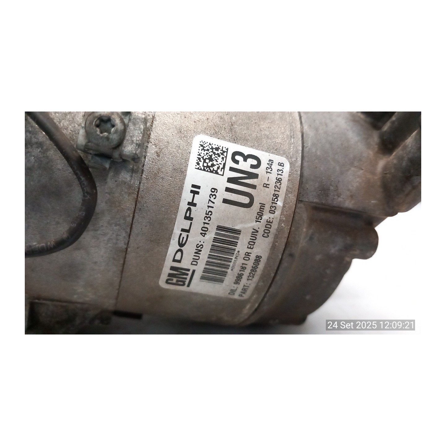 COMPRESSORE A/C 075 OPEL ZAFIRA (A05) (06/05-) Z19DT 93196866