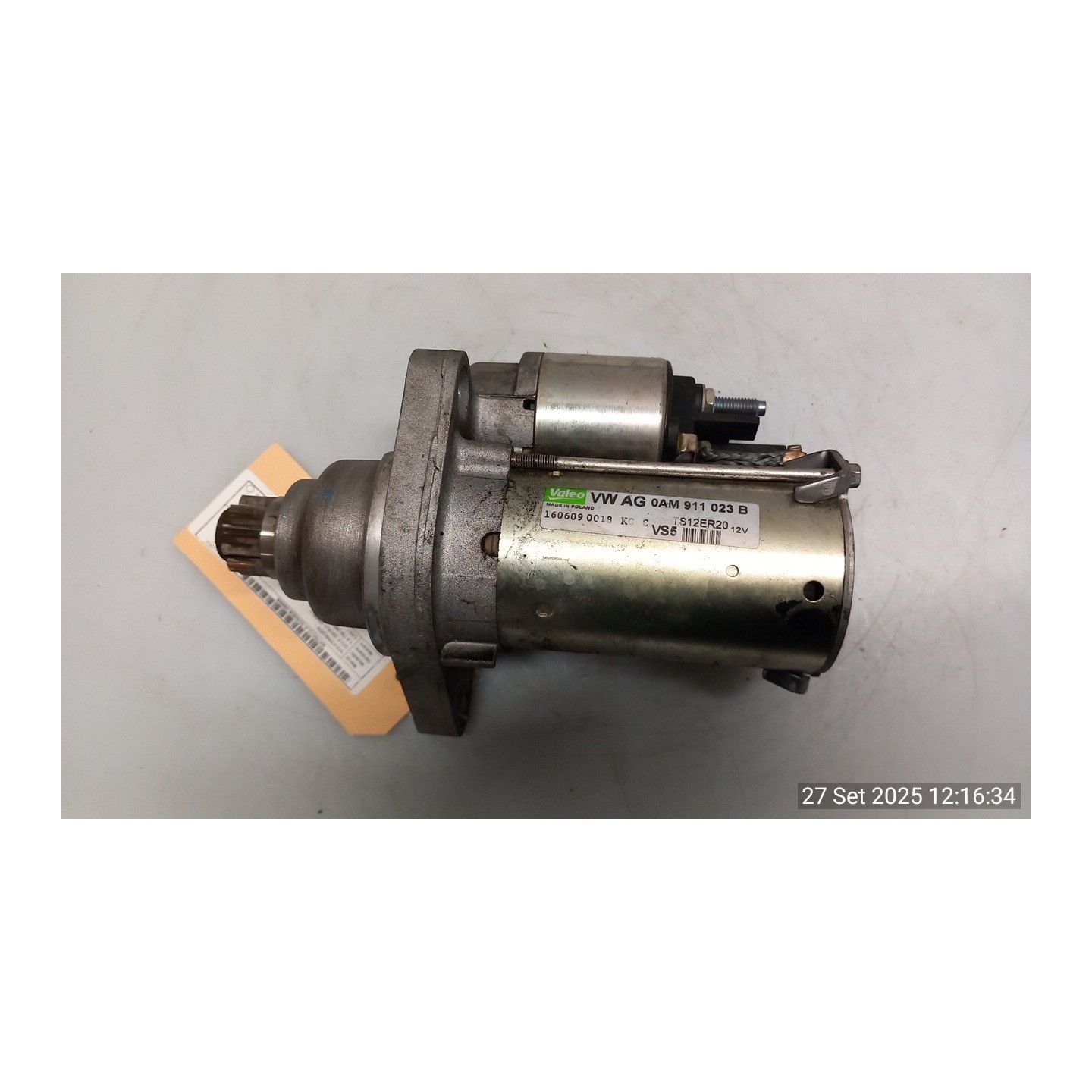 MOTORINO AVVIAMENTO 1,0 KW BOSCH 005 VOLKSWAGEN GOLF (5K/AJ) (09/08-) CAX 02T911024N