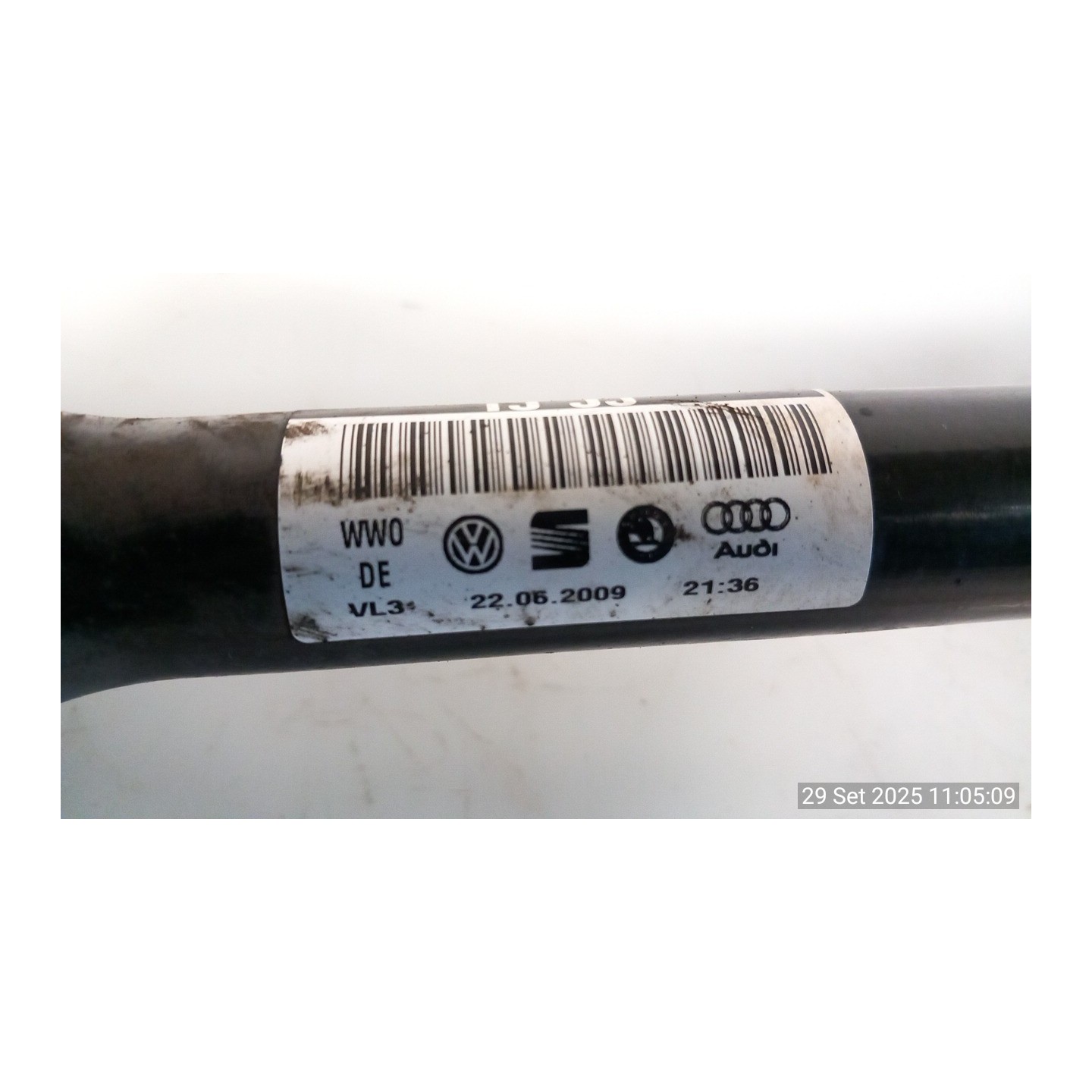SEMIALBERO ANT. COMPL. SX. 008 VOLKSWAGEN GOLF (5K/AJ) (09/08-) CAX 1K0407271JA