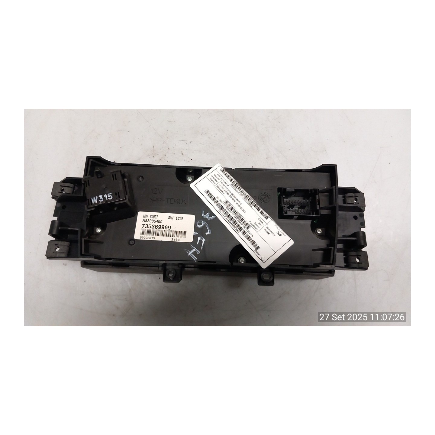 BLOCCO COMANDO CLIMATIZZAZIONE 083 LANCIA YPSILON (TE) (06/03-09/06) 188A5000 77364220