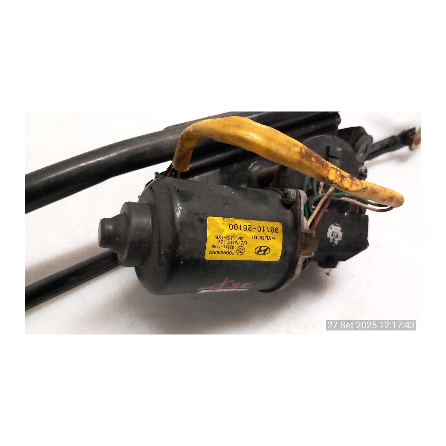 MECCANISMO TERGIPARABREZZA CON MOTORINO 152 HYUNDAI SANTA FE 1A SERIE (01/01-10/06 D4EA 9812026000
