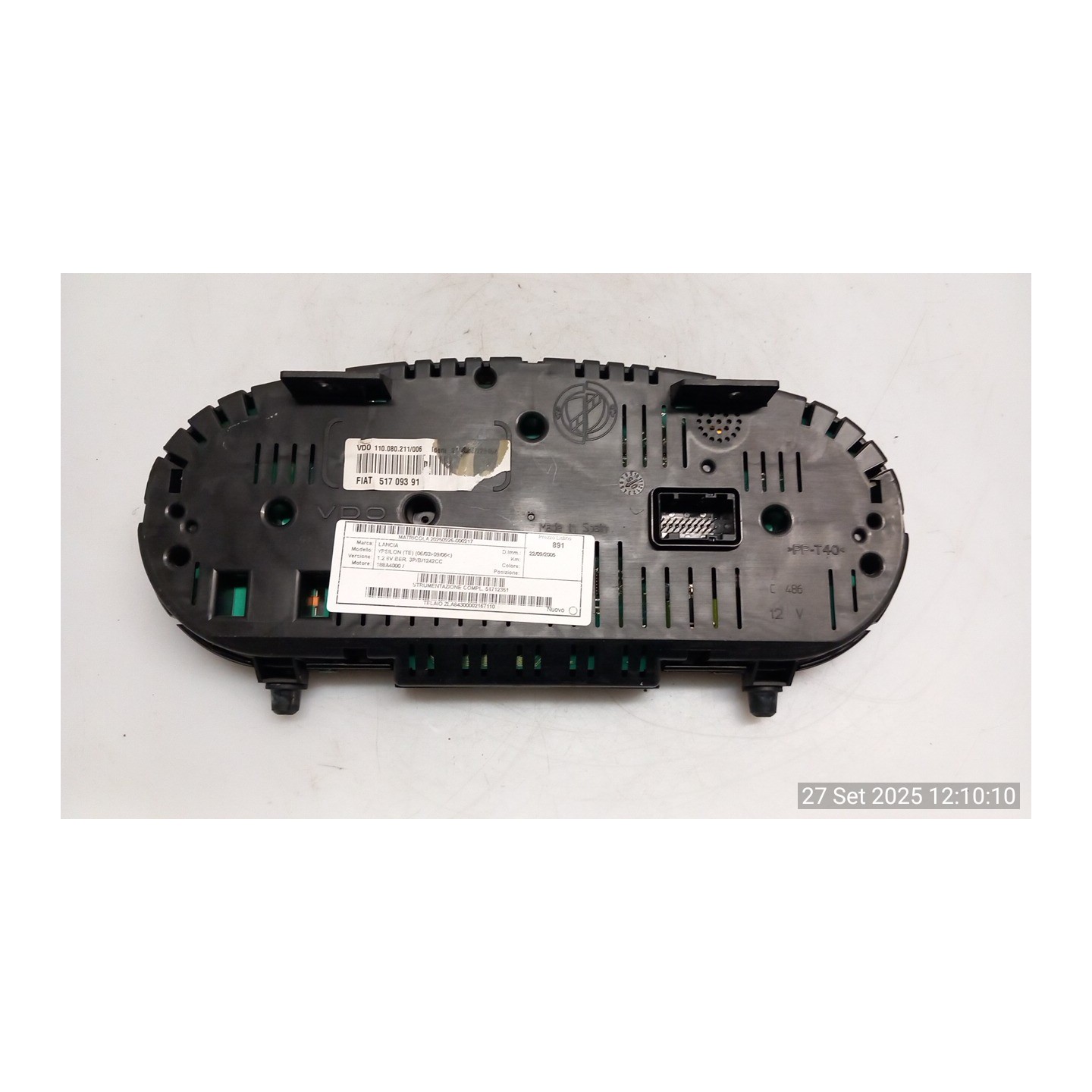 STRUMENTAZIONE COMPL. 217 LANCIA YPSILON (TE) (06/03-09/06) 188A4000 51712351