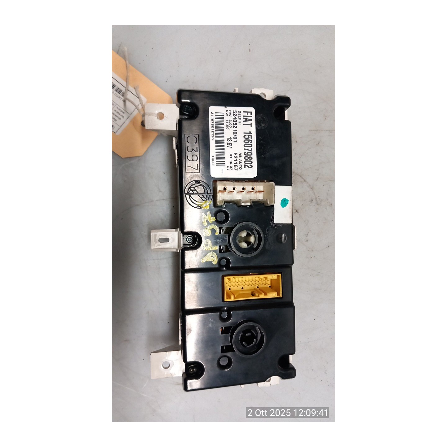 BLOCCO COMANDO CLIMATIZZAZIONE STRUMENTAZIONE SPEC. 062 ALFA ROMEO 159 (X3/X9) (07/05-06/13) 939A1000 60696621