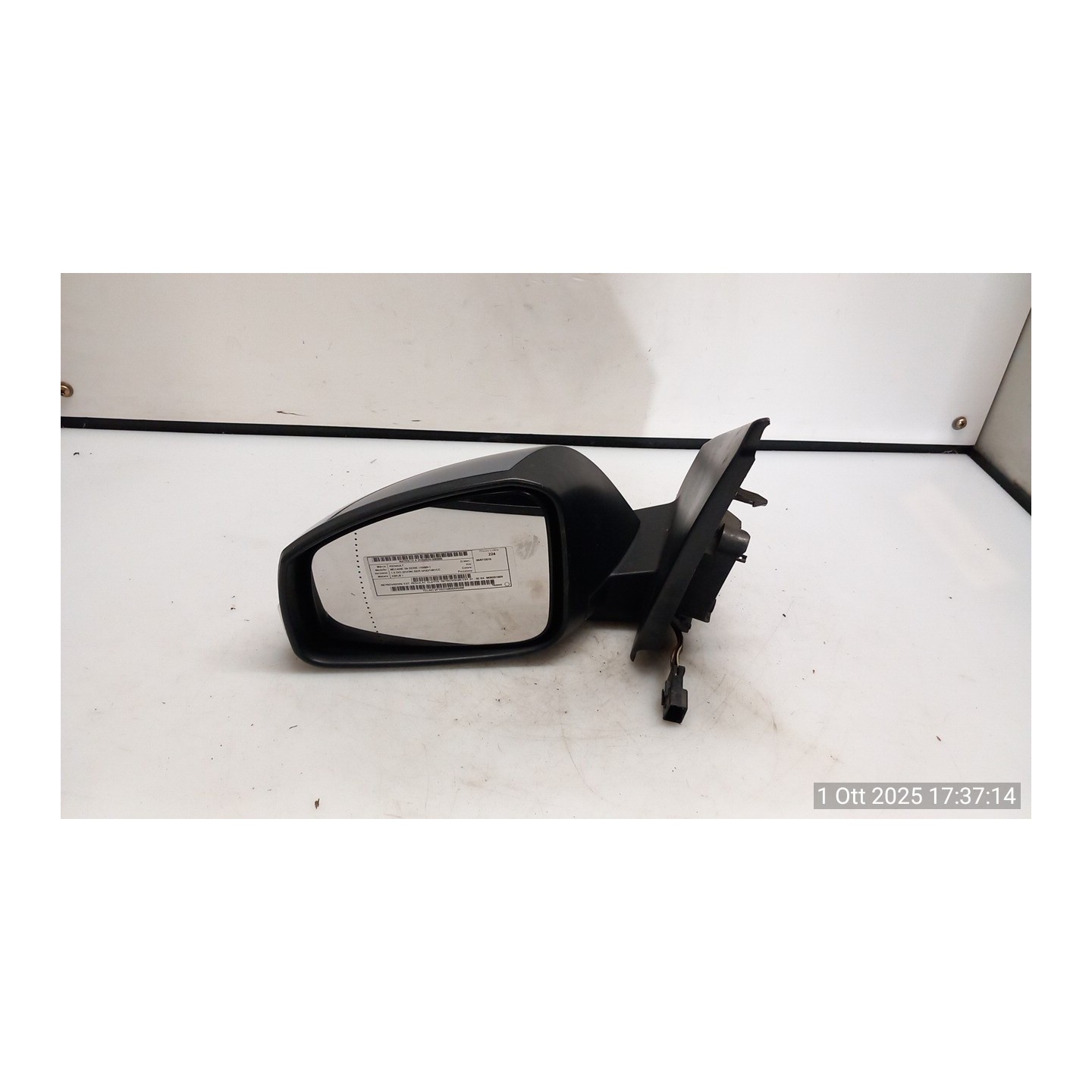 RETROVISORE EST. REGOLAZ. ELETTR. RETROVISORI EST. 01 - 02 SX. 085 RENAULT MEGANE 3A SERIE (10/08-) K9KJ8 963020180R