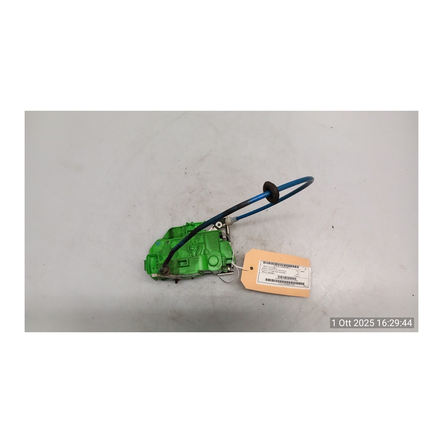 SERRATURA PORTA POST. SX. 113 ALFA ROMEO GIULIETTA (X7) (03/10-10/13) 940A3000 71754428