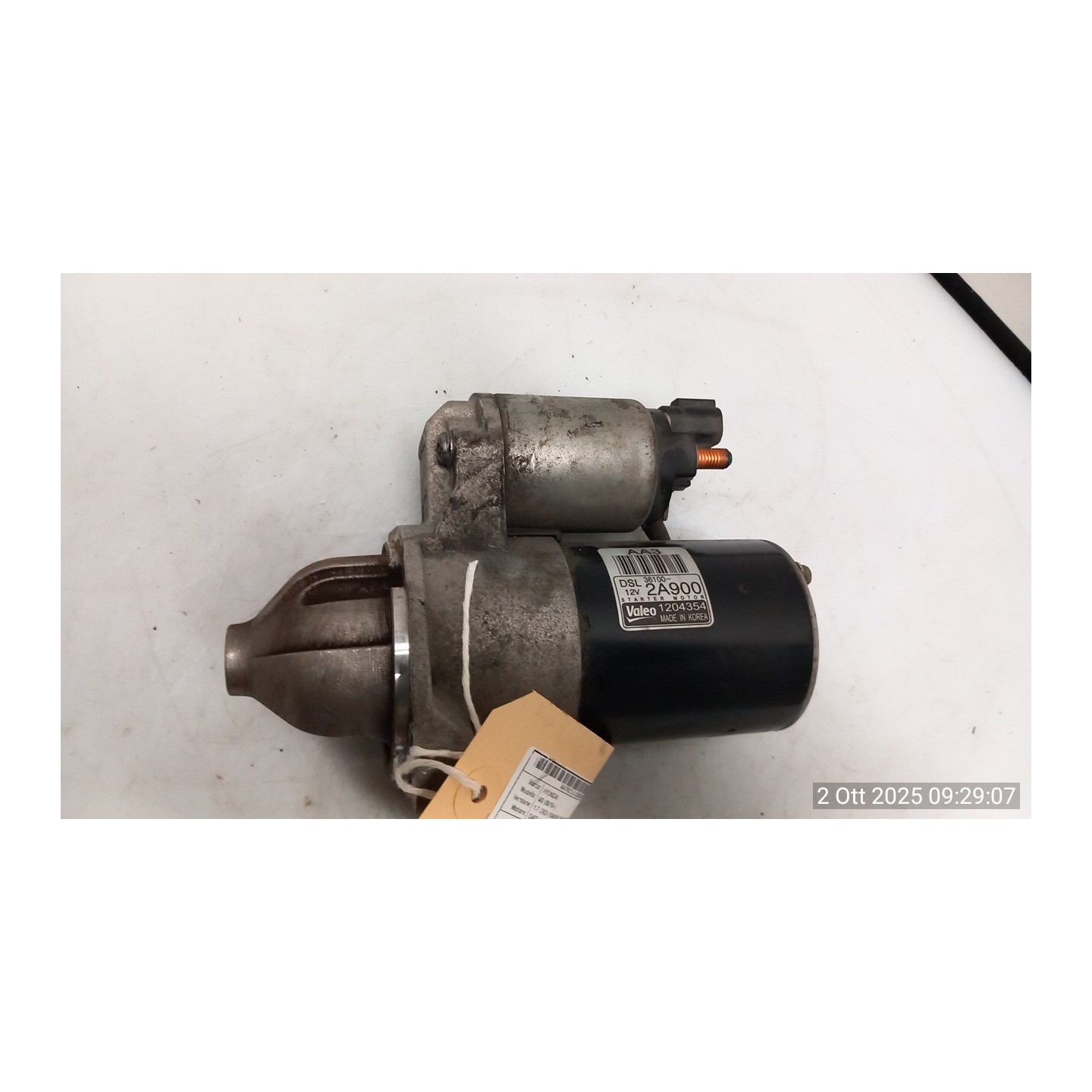 MOTORINO AVVIAMENTO 045 HYUNDAI I40 (05/15-) D4FD 361002A900