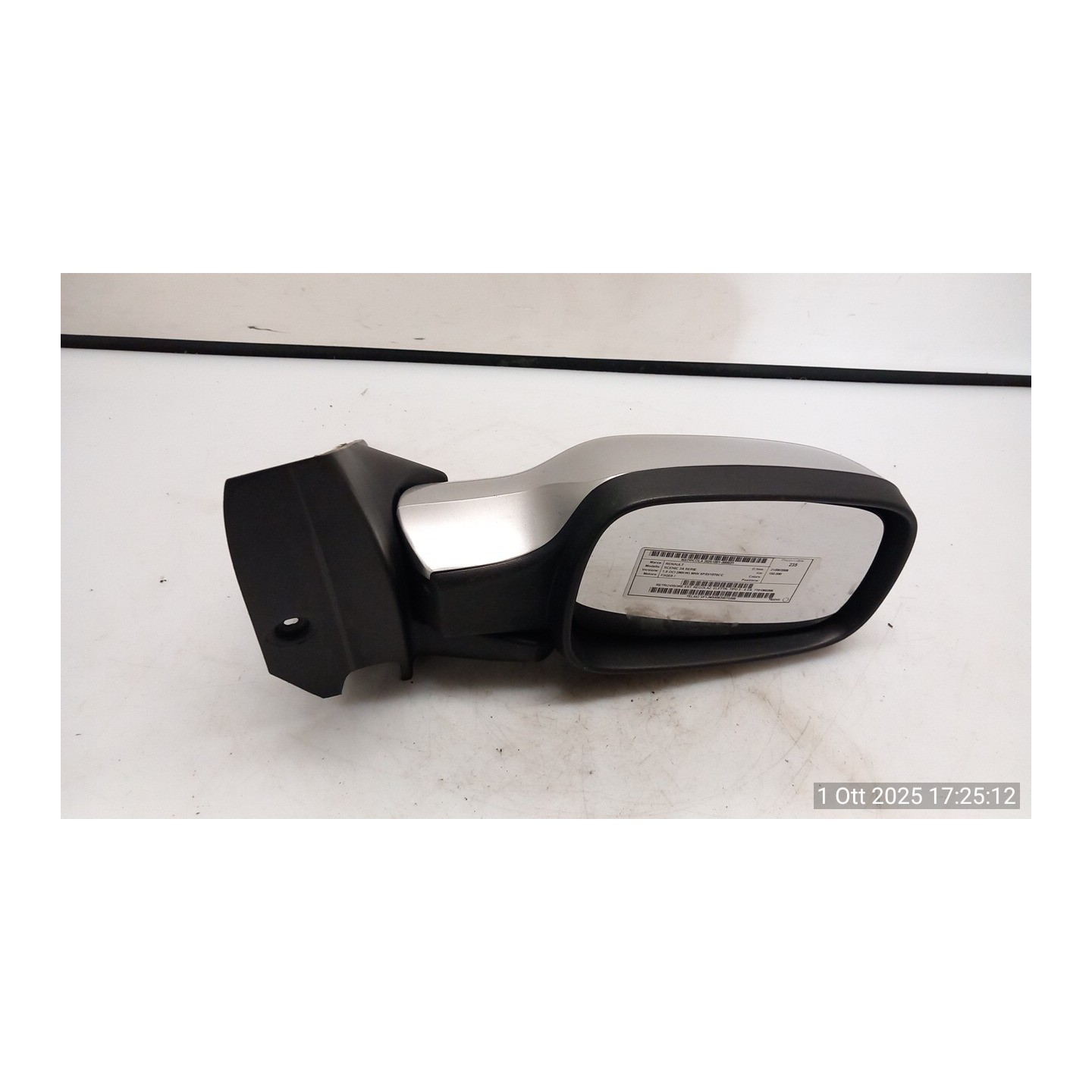 RETROVISORE EST. REGOLAZ. ELETTR. TIPO 3 - 4 DX. 031 RENAULT SCENIC 2A SERIE (06/03-08/09) F9QE8 7701068385
