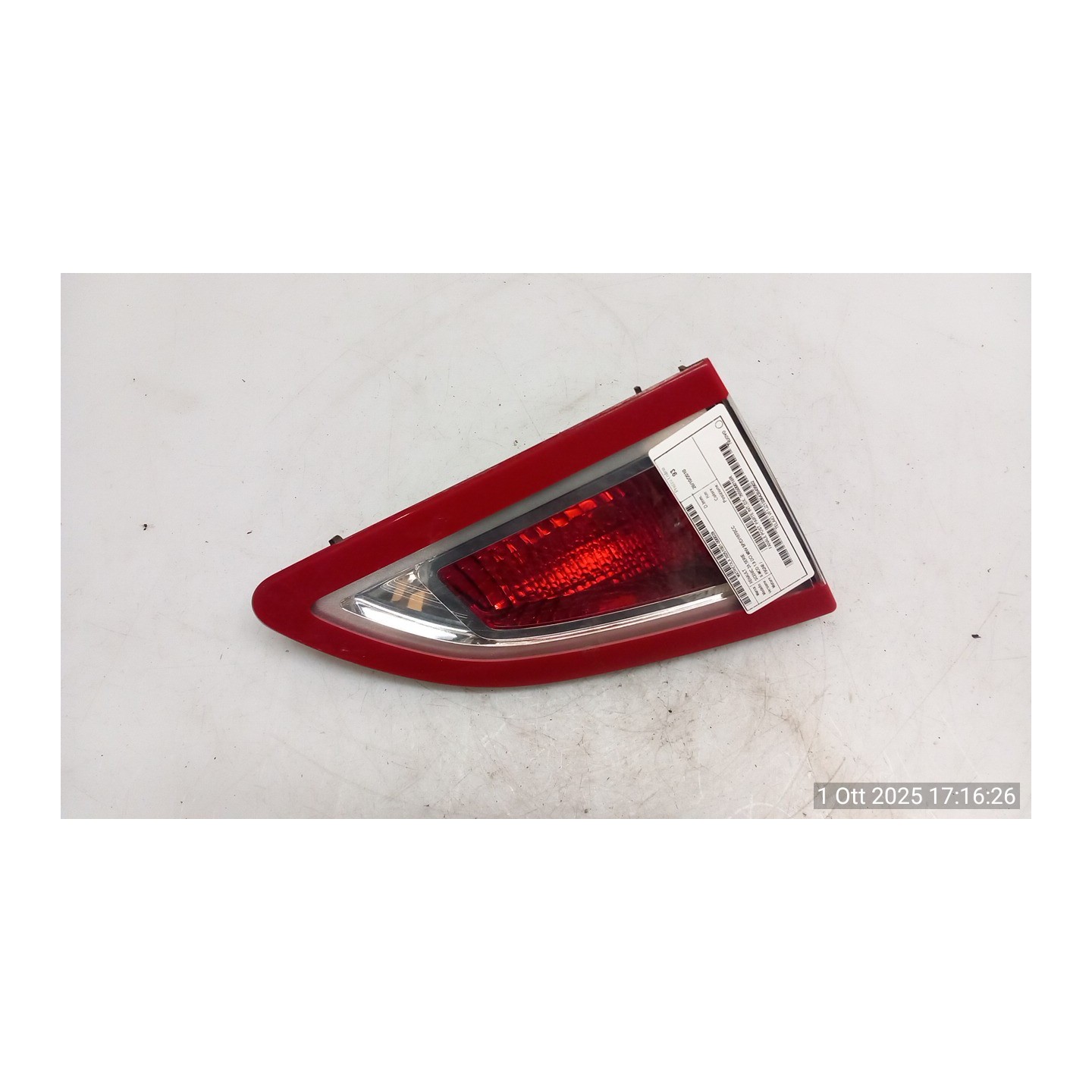 FANALE POST. PARTE INT. DX. 039 RENAULT SCENIC 3A SERIE (04/09-10/13) F9QN8 265500018R