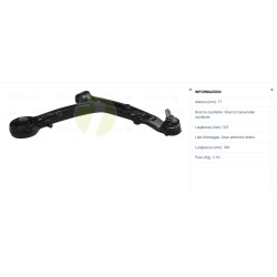 BRACCIO OSCILLANTE SOSP. ANT. DX. 007 FORD KA (CCU) (10/08-03/17)  2014015