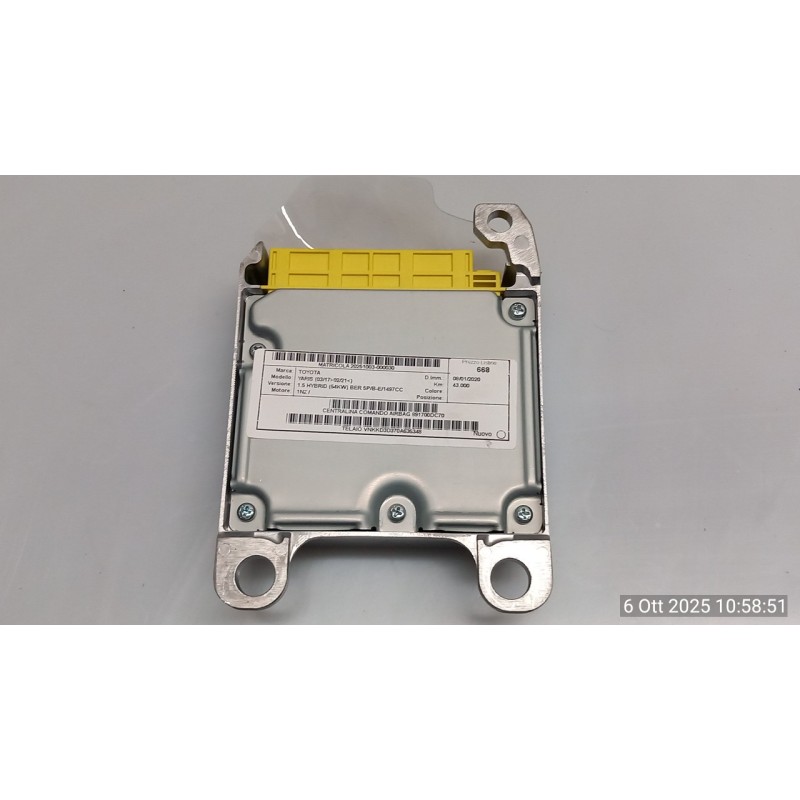 CENTRALINA COMANDO AIRBAG 030 TOYOTA YARIS (03/17-02/21) 1NZ 891700DC70