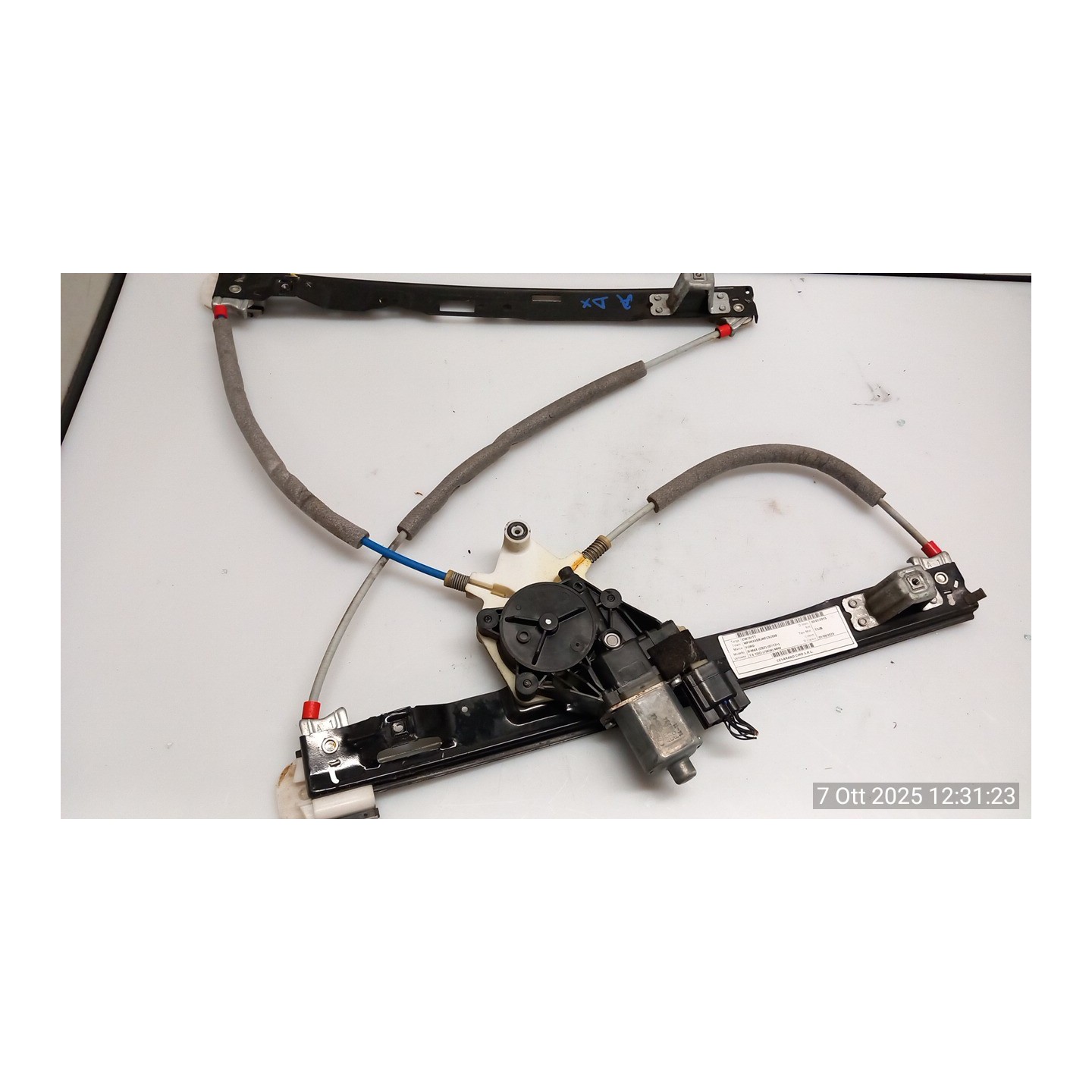 ALZACRISTALLO ELETTR. PORTA ANT. DX. 037 FORD B-MAX (CB2) (07/12-) T3JB 1891064