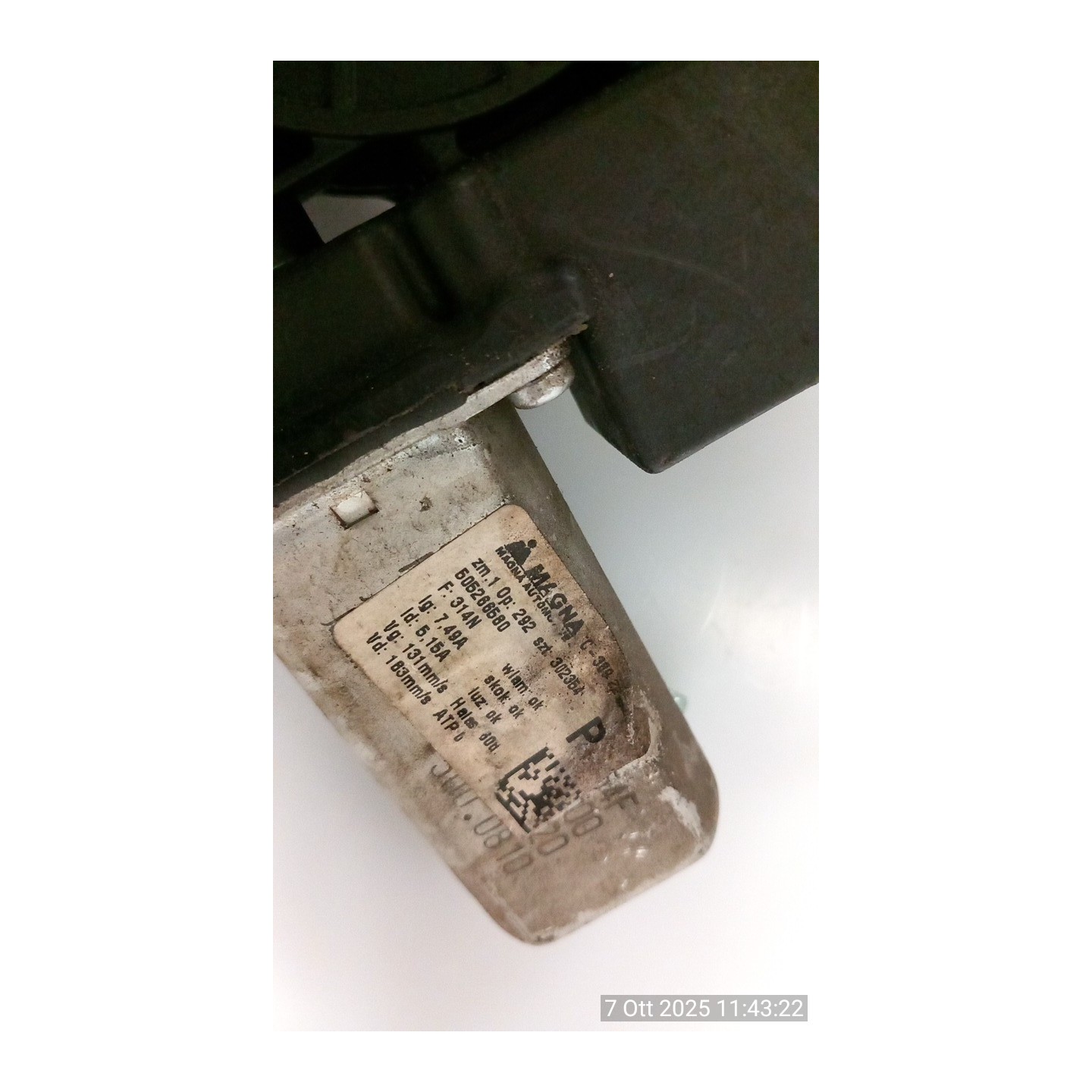 ALZACRISTALLO ELETTR. PORTA ANT. C/MOTORINO DX. 027 ALFA ROMEO MITO (QZ) (03/11-05/13) 199B4000 51983414