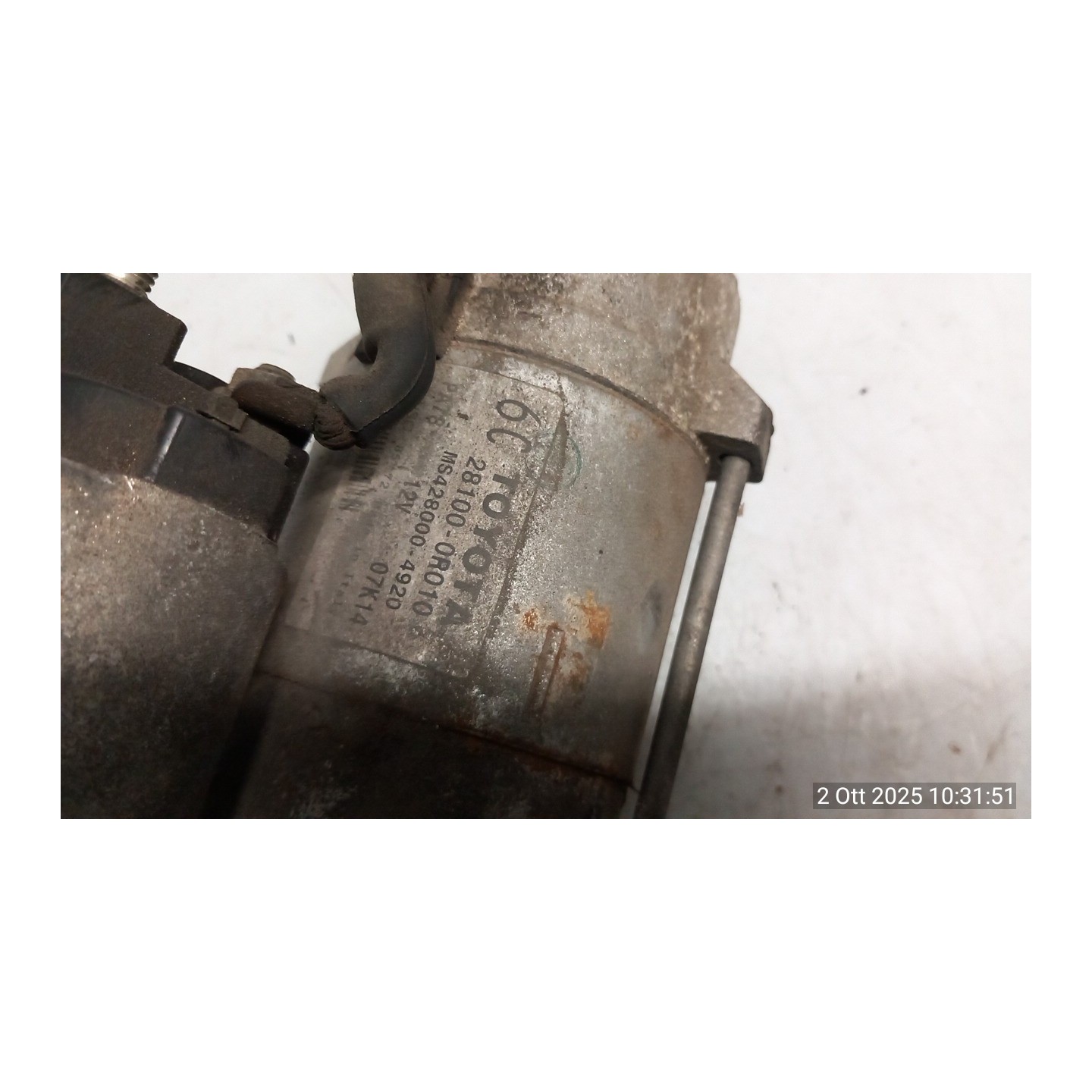 MOTORINO AVVIAMENTO 104 TOYOTA COROLLA VERSO (03/04-12/09) 2ADFTV 281000R010