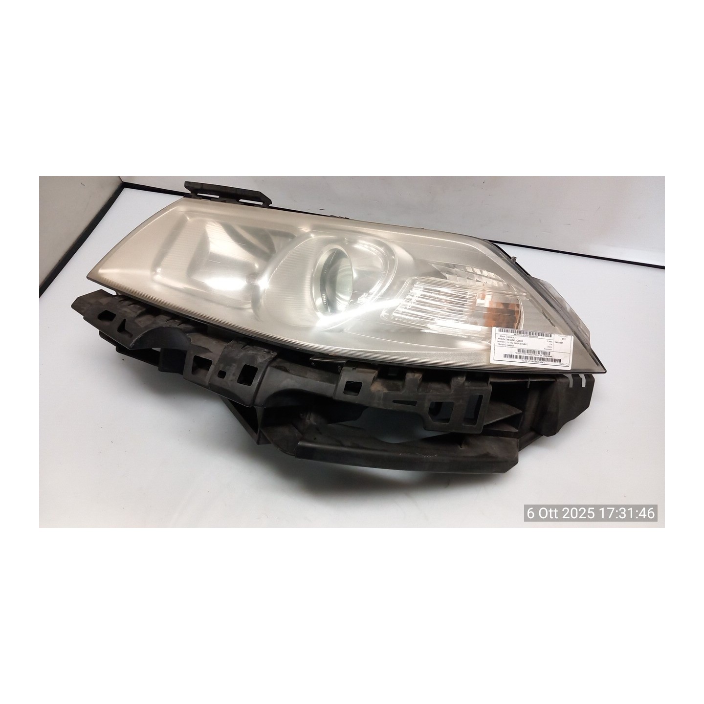 PROIETTORE EBAS0-EPACKP SX. 035 RENAULT MEGANE 2A SERIE (02/06-08/09) K4MD8 260603054R