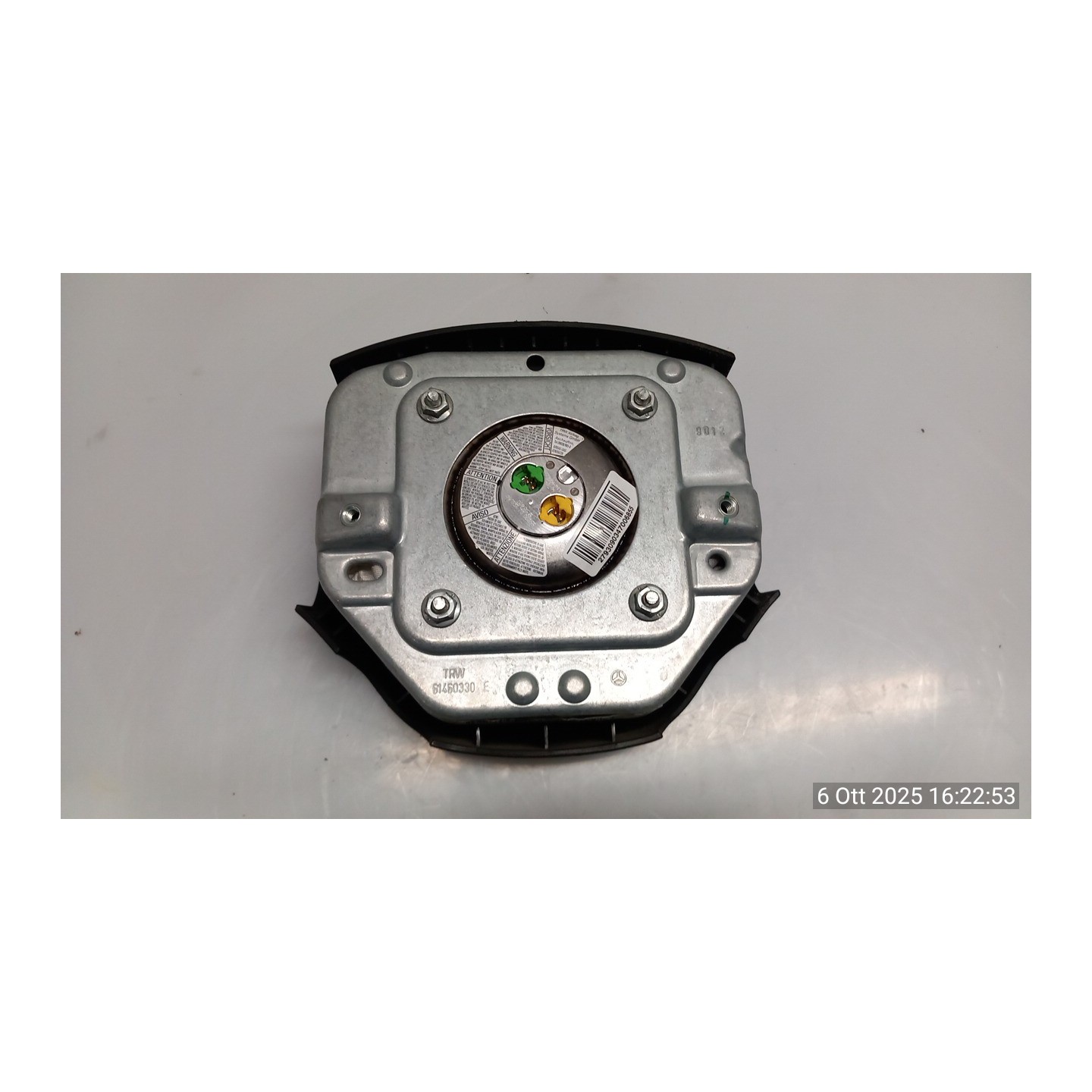 DISPOSITIVO AIRBAG LATO GUIDA 044 MERCEDES-BENZ CLASSE B (T245) (03/05-03/13) 640940 A16486019029051