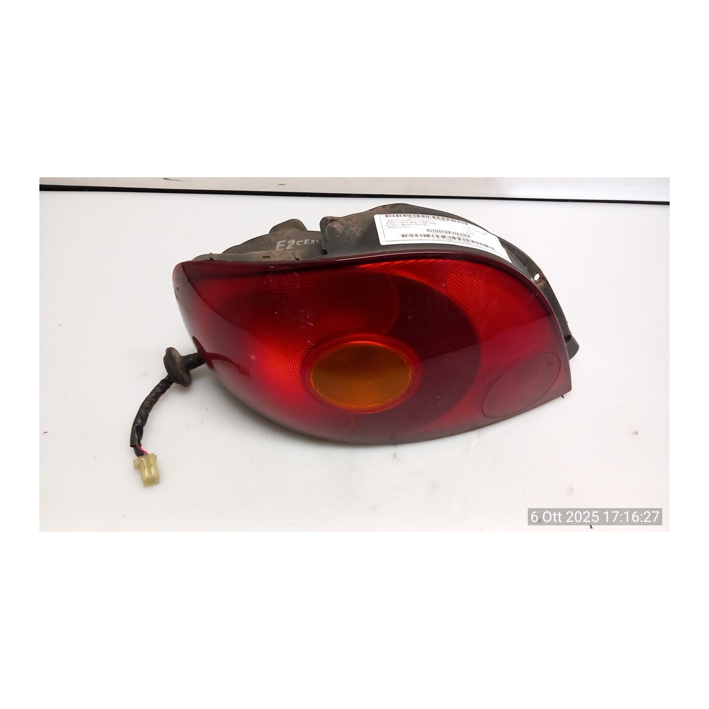 FANALE POST. SX. 088 CHEVROLET (DAEWOO) MATIZ (M100) (12/00-02/06) F8CV 96563514