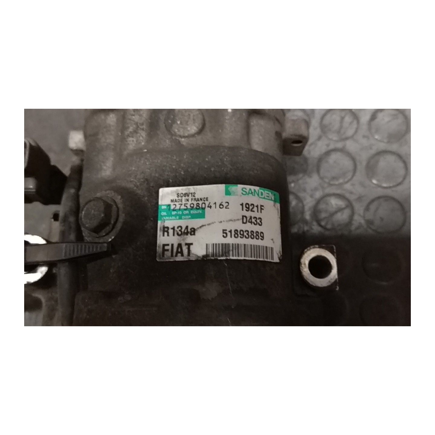 COMPRESSORE A/C ROTAZ. 044 CITROEN NEMO (VU) (11/07-) 199A9000 1637179180