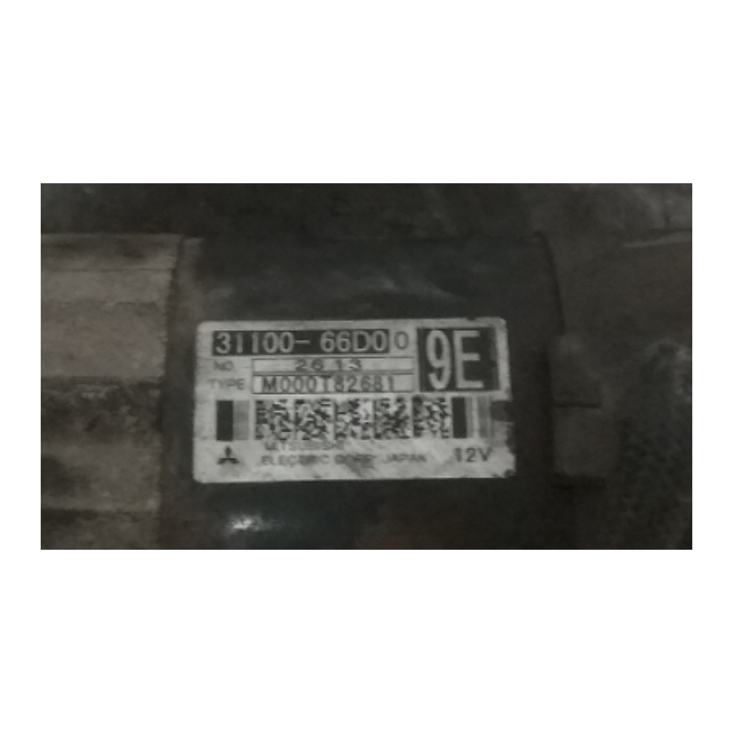 MOTORINO AVVIAMENTO 030 SUZUKI GRAND VITARA (04/98-11/07) G16B 3110066D00000