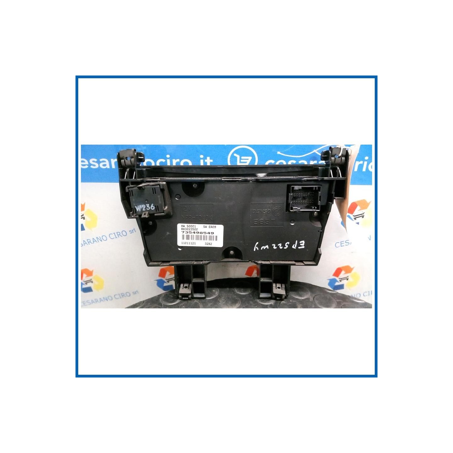 BLOCCO COMANDO CLIMATIZZAZIONE P/A/C AUTO FIAT DOBLO' (3V) (11/09>04/15