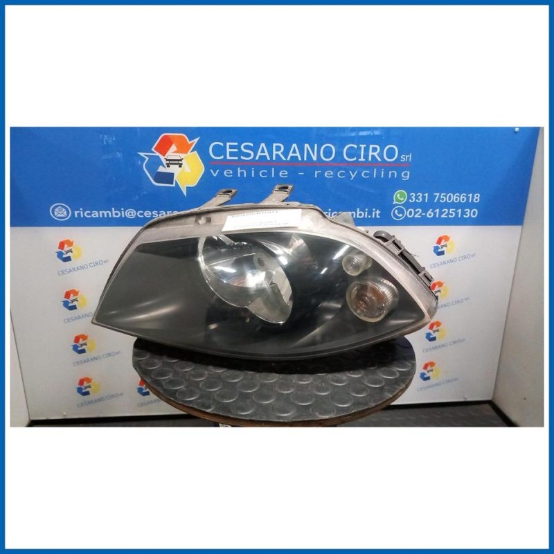 PROIETTORE COMPLETO DOPPIO ALOGENO SX. SEAT IBIZA (6L) (12/01>08/09