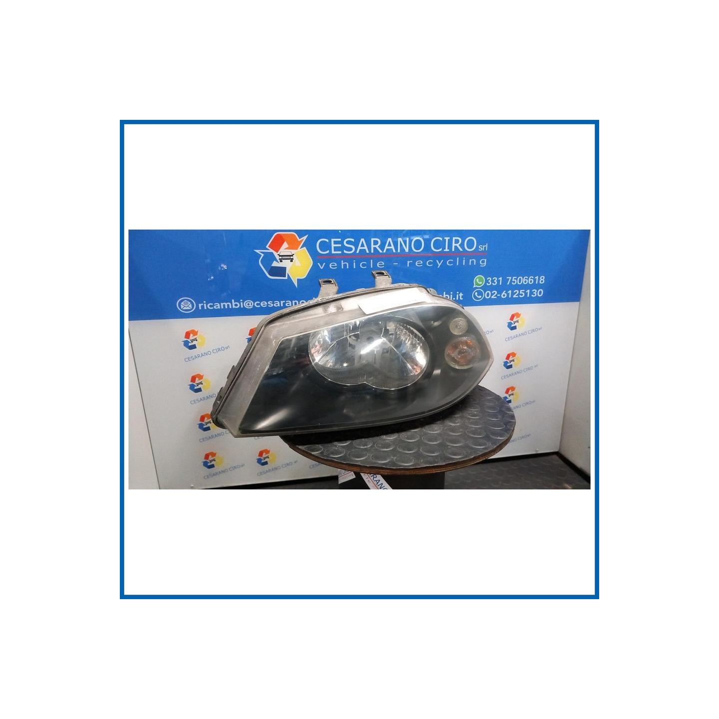 PROIETTORE COMPLETO DOPPIO ALOGENO SX. SEAT IBIZA (6L) (12/01>08/09