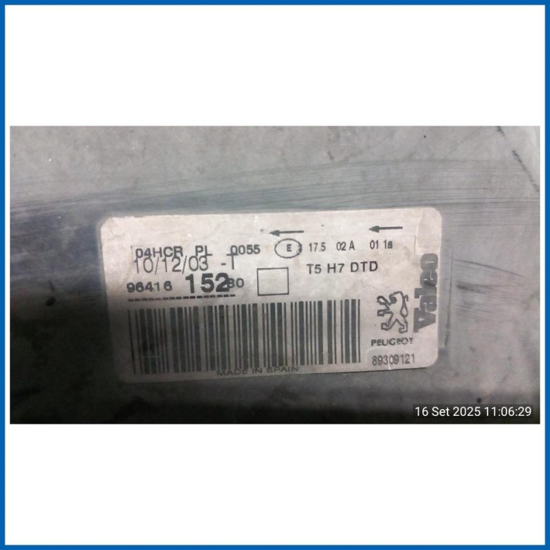 PROIETTORE S/FENDINEBBIA VALEO DX. PEUGEOT 307 (04/01>12/06