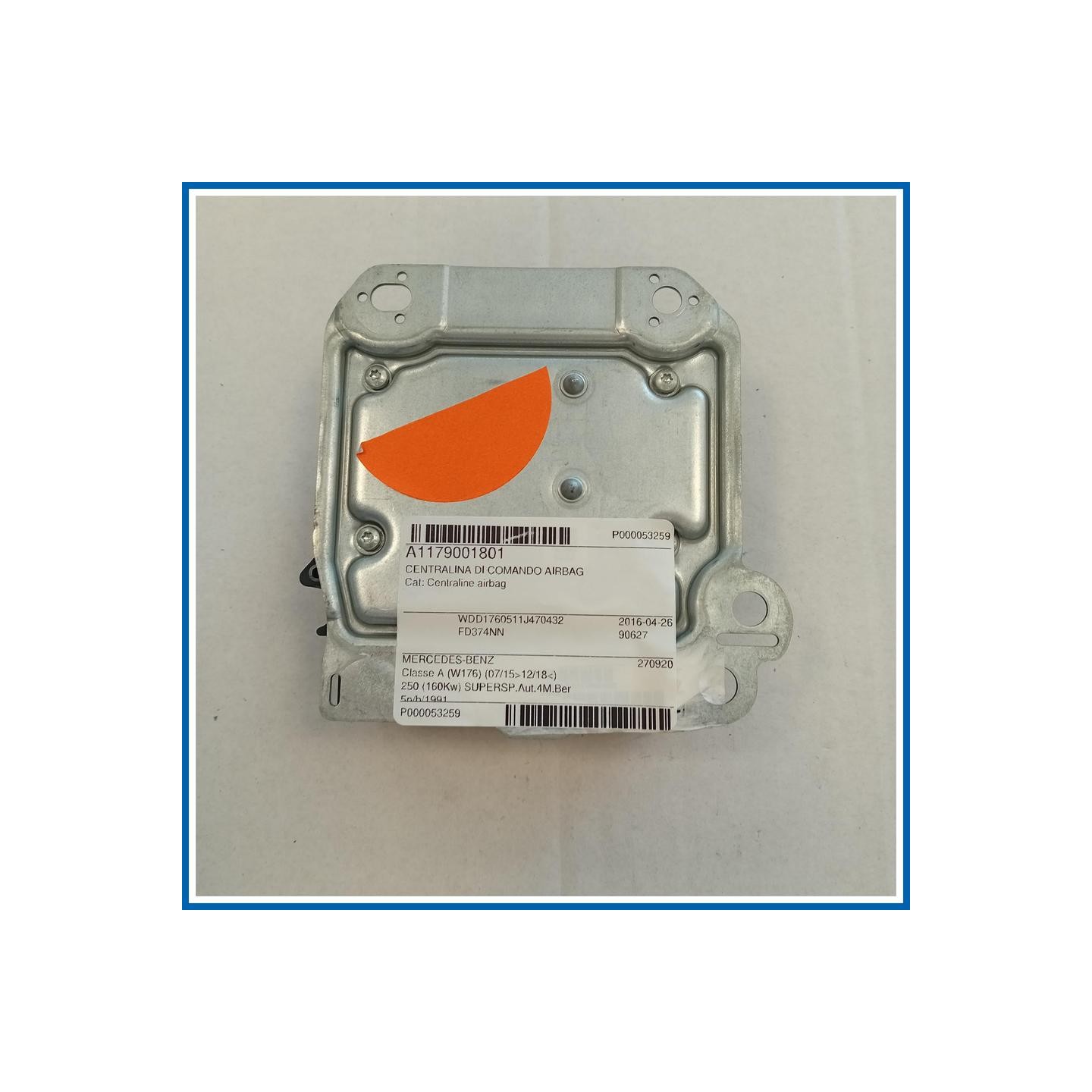 CENTRALINA DI COMANDO AIRBAG MERCEDES Classe A W176