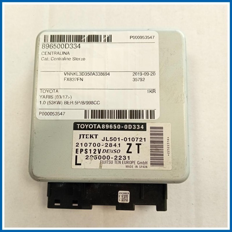 CENTRALINA TOYOTA Yaris IV