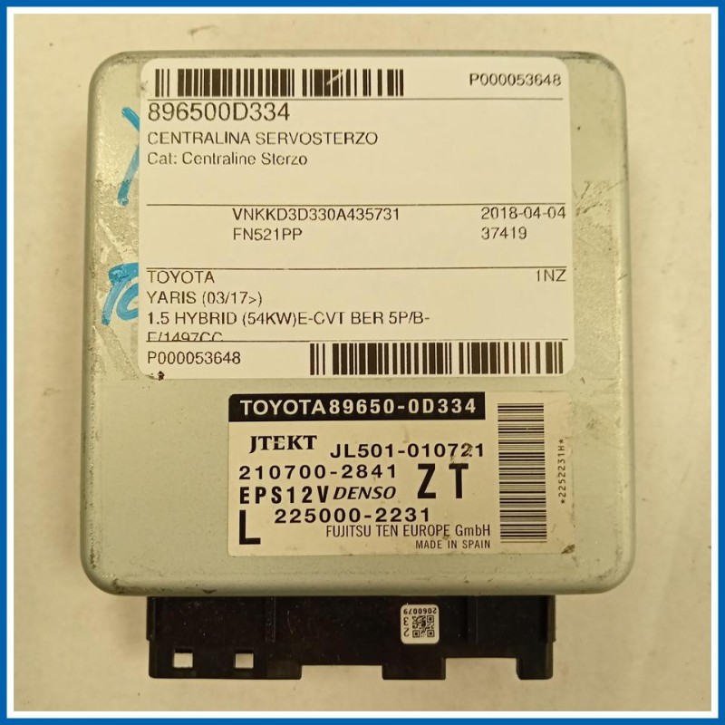 CENTRALINA SERVOSTERZO TOYOTA Yaris IV