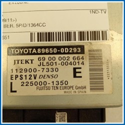 CENTRALINA SERVOSTERZO TOYOTA Yaris (France ) III