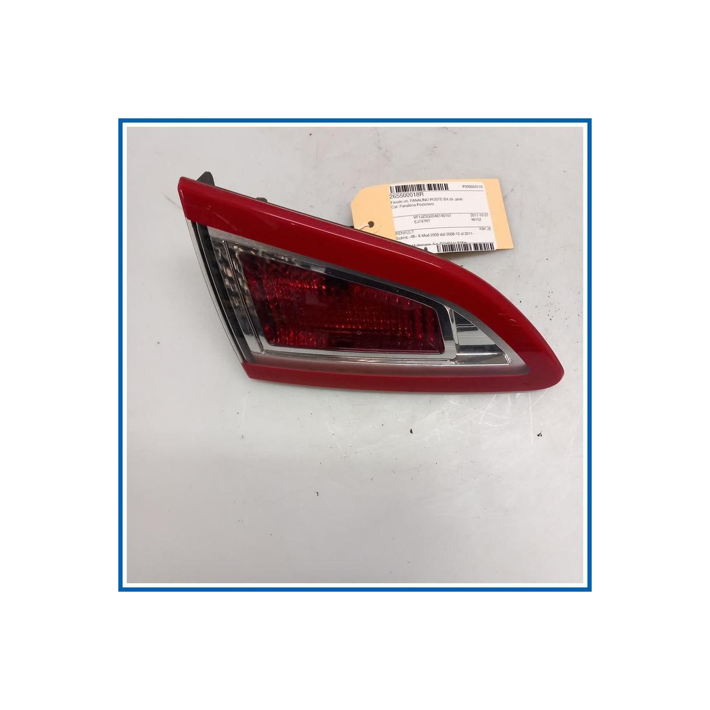 Fanale int. FANALINO POSTE DX 
dx. 
post. RENAULT Scenic X-Mod